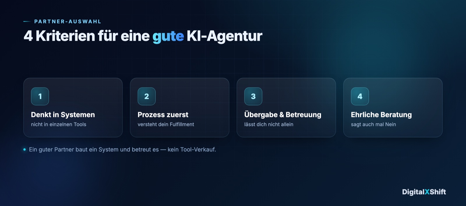 KI-Agentur erkennen: Checkliste für die Partner-Auswahl